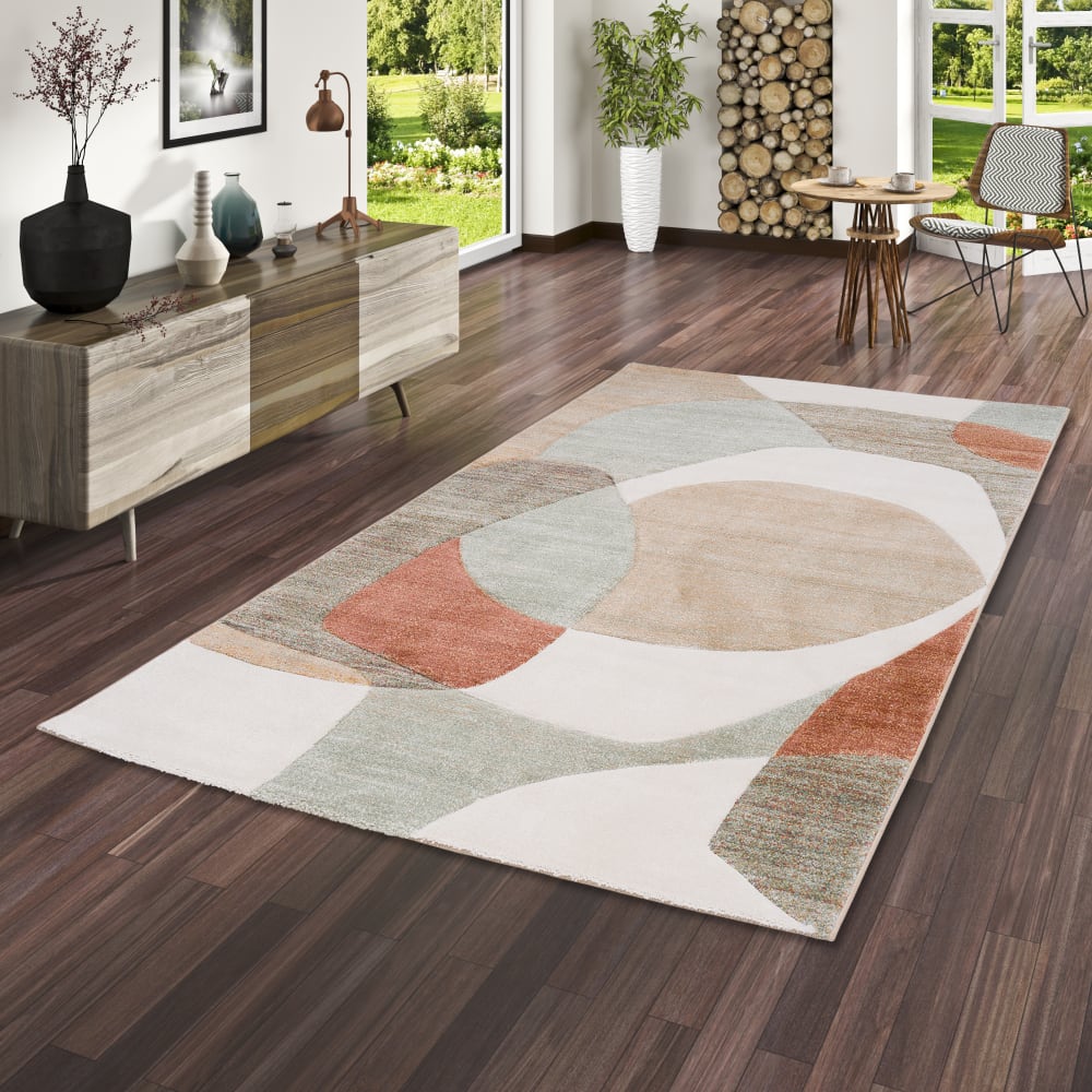 Designer Teppich Modern, beige 120x170 cm - Maisons Du Monde