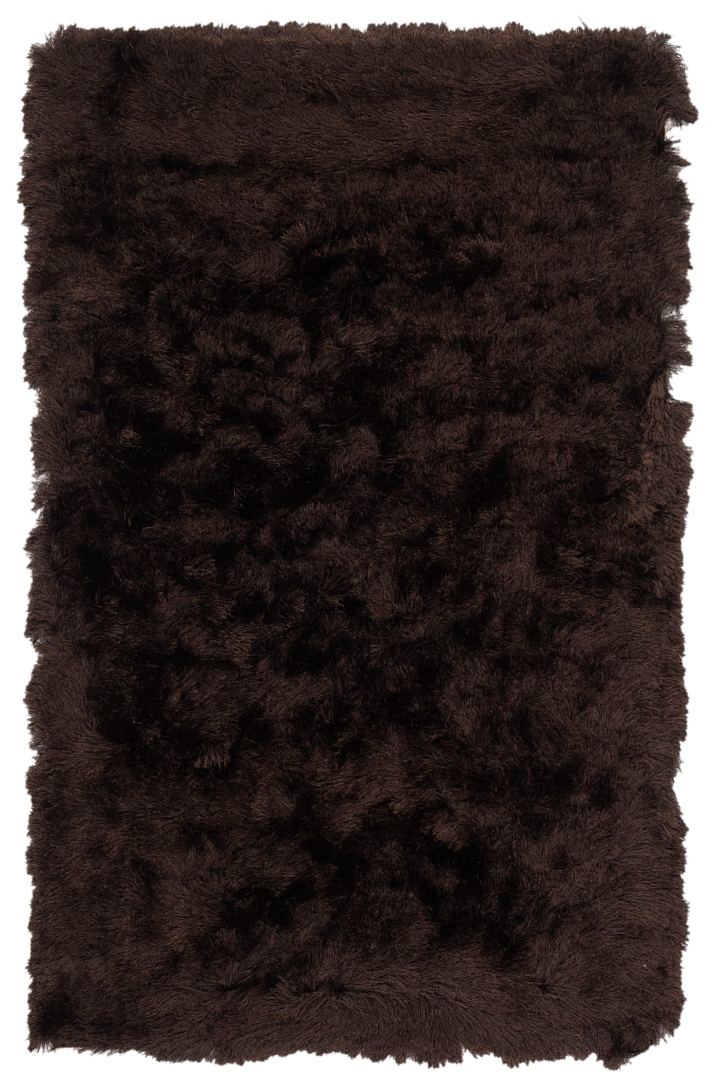 Tapis en polyester brun, 122 x 183 cm