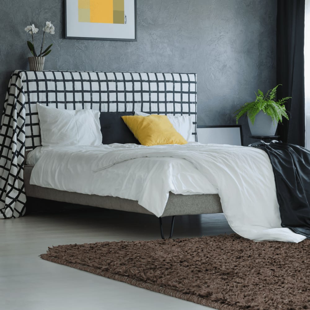 Tapis toucher laineux extra-doux taupe 120x170 — vue 3