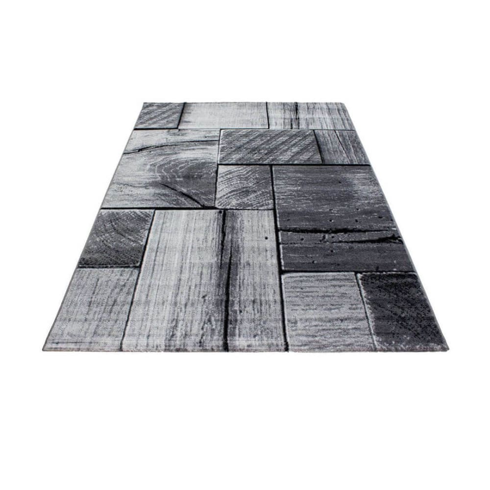 Tapis  design en polypropylène noir 120x170