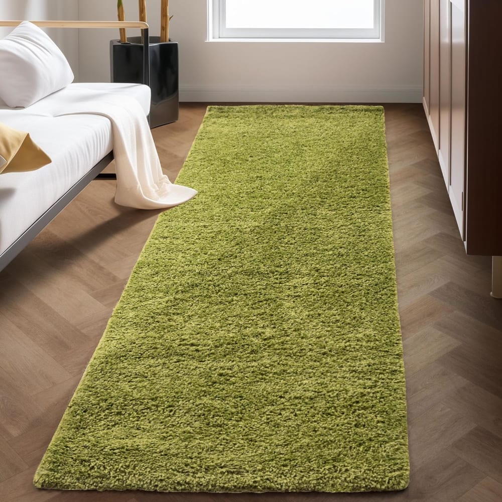 Shaggy - tapis uni à poils longs - vert 120 x 170 cm — vue 4