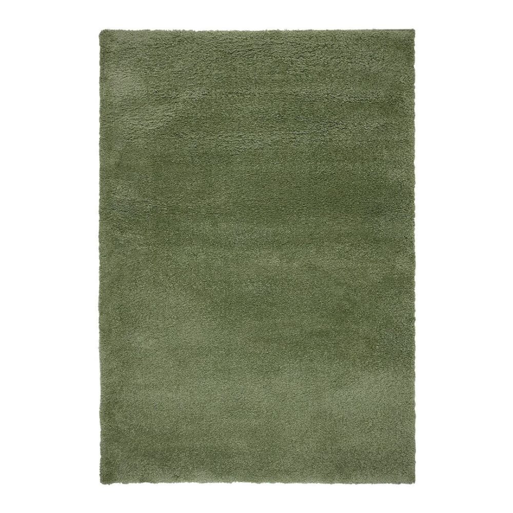 Tapis uni design en polypropylène olive 120x170