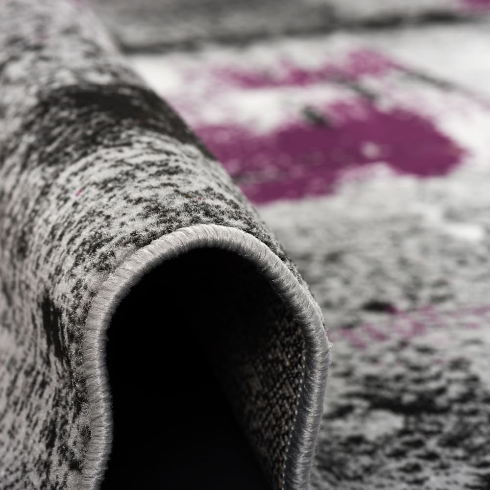 Tapis velours moderne violet 120x170 cm — vue 4