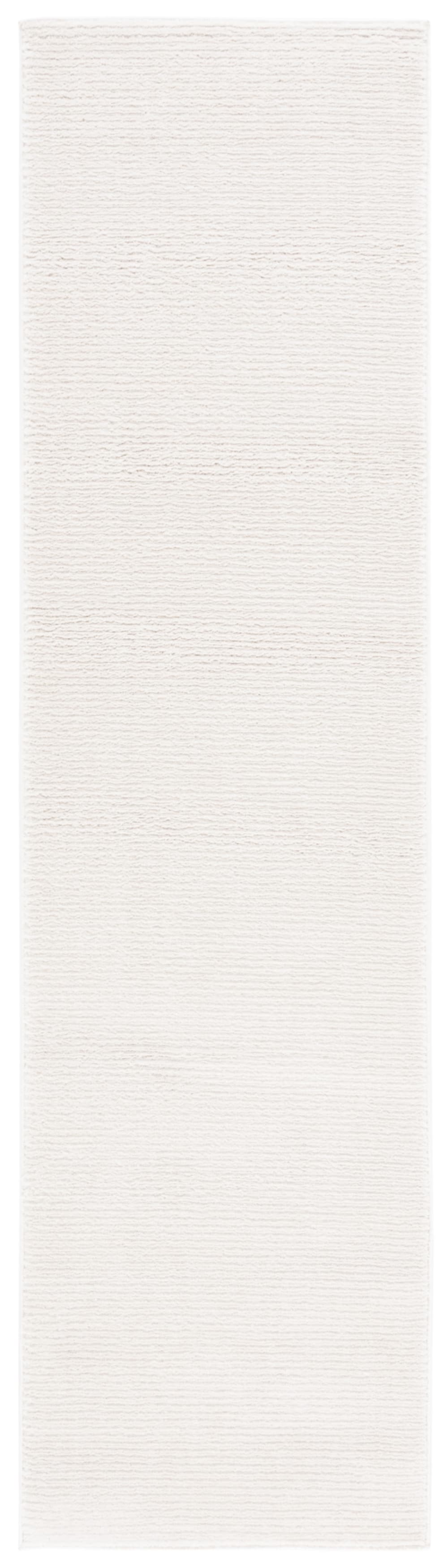 Tapis solide et tonale en polyester blanc, 66 x 122 cm