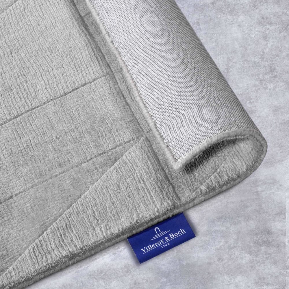 Tapis chambre 120 x 170 cm, laine tissée, géométrique, gris beige — vue 4