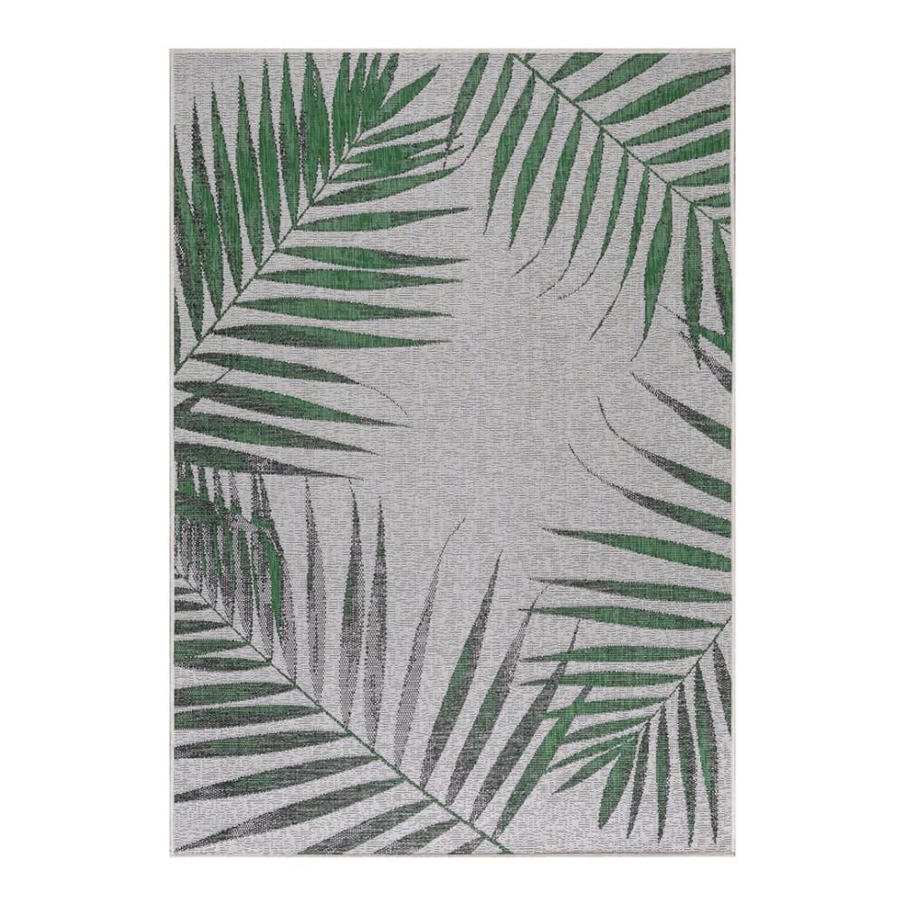 Tapis floral design en polypropylène vert 120x170