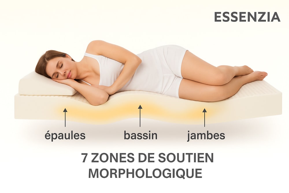 Matelas Essenzia MORPHOZONE 190 120x190 Latex