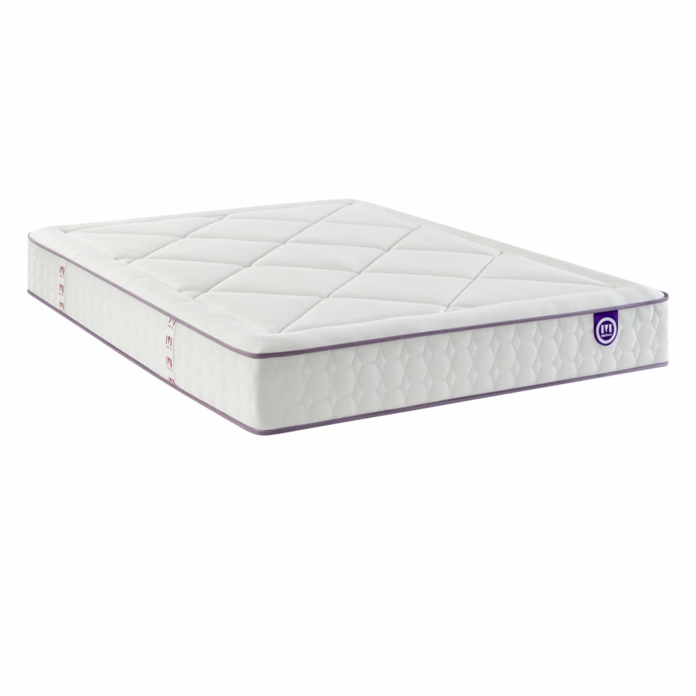 Matelas ressorts ensachés, mémoire de forme et latex 120x190