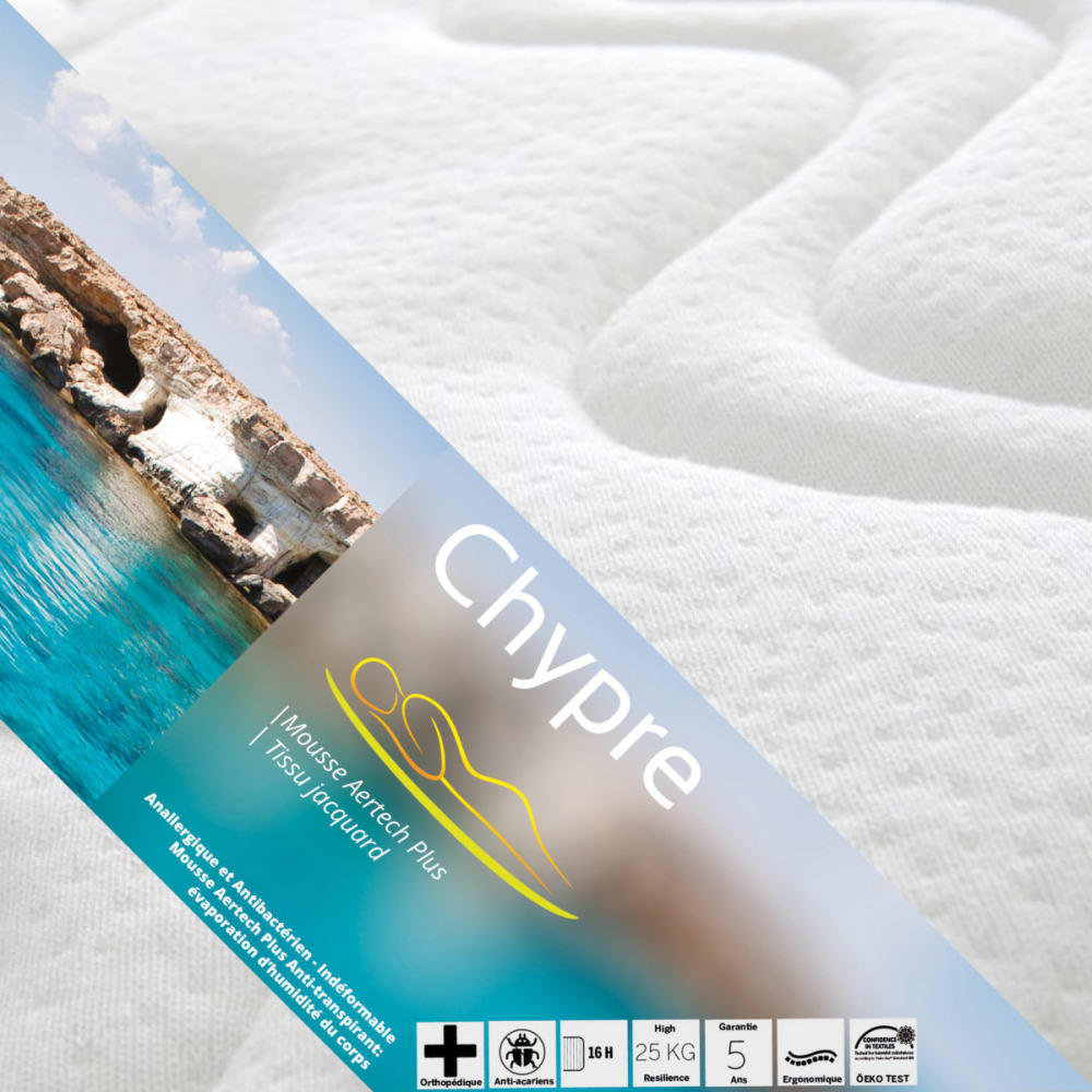 Matelas mousse 120x190cm epaisseur 16cm - Maisons du Monde