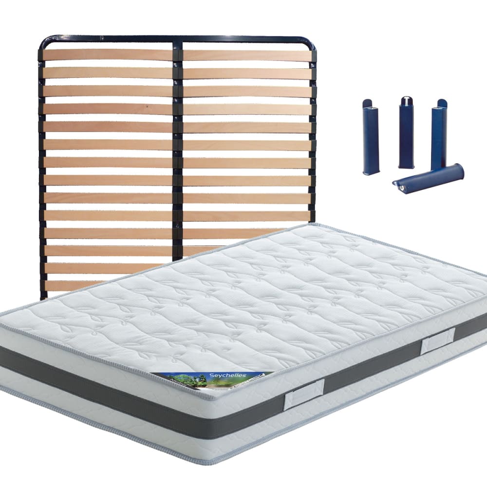 Pack  matelas + lattes 120x190 + pieds