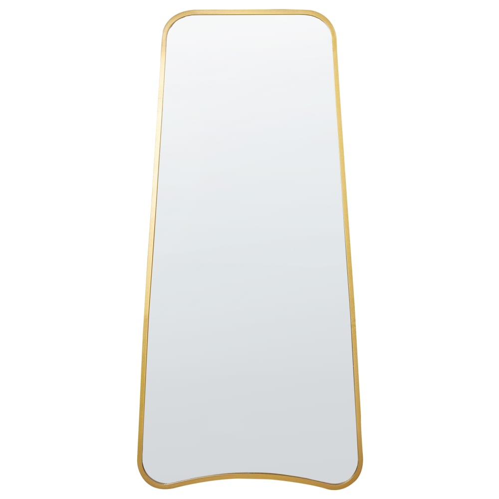 Miroir en métal doré 122x58