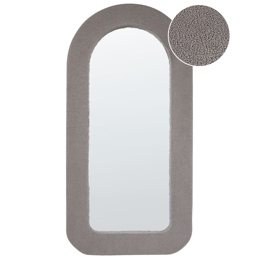 Miroir en tissu beige 120x60