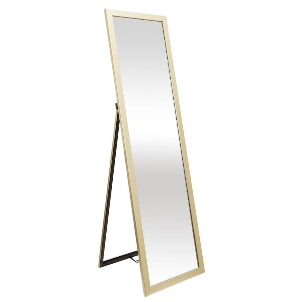 Miroir  sur pied doré 122 cm