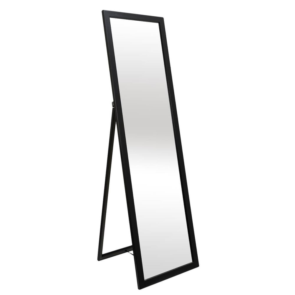 Miroir  sur pied noir 122 cm