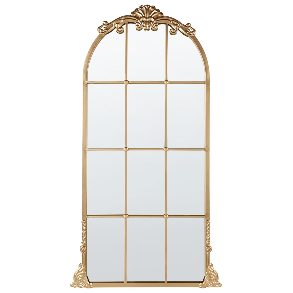 Miroir en métal doré 124x66