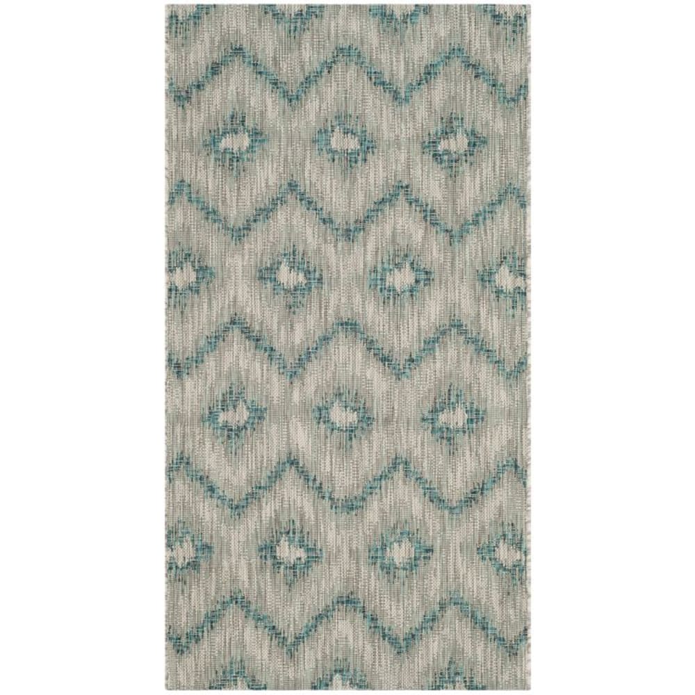 Tapis gris/bleu 122 x 170 cm
