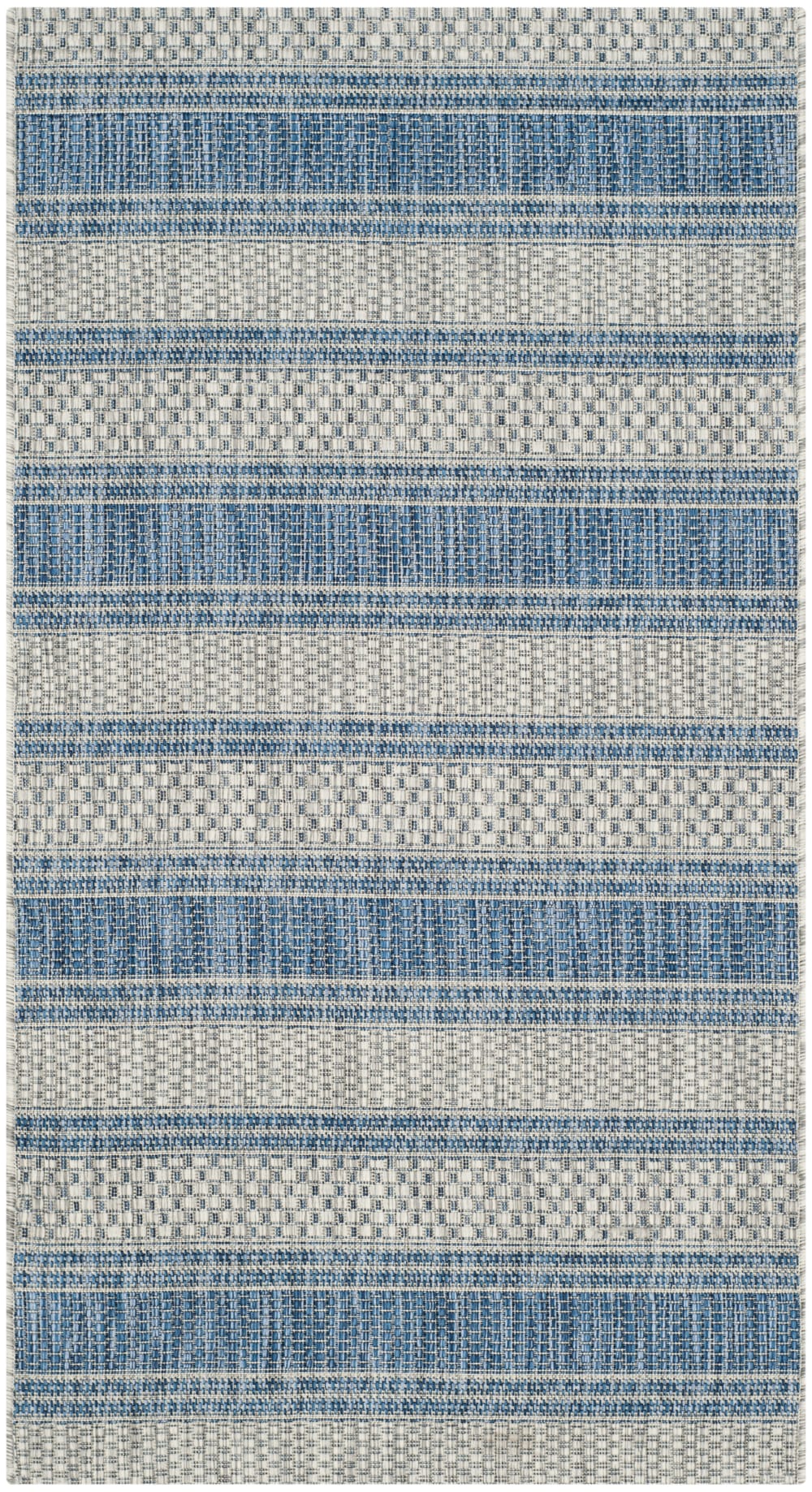 SAFAVIEH Tapis gris/bleu marine 122 x 170 cm