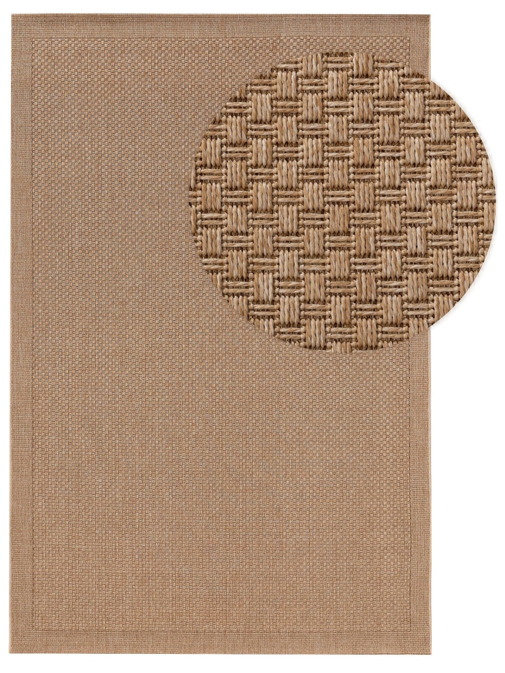 Tapis d'extérieur & intérieur beige 120x170