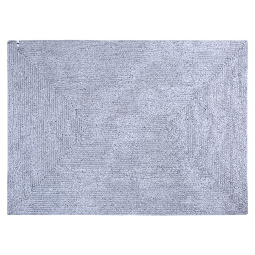Tapis  120x170cm pet recyclé toucher laine gris cendré
