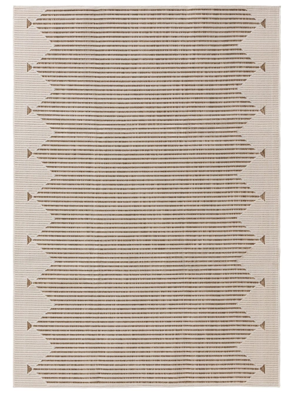 Tapis d'extérieur & intérieur crème/beige 120x170