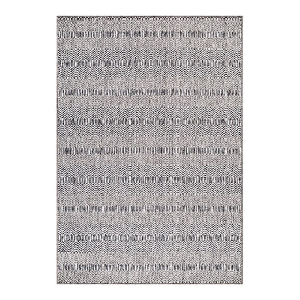 Tapis  design en polypropylène gris 120x170