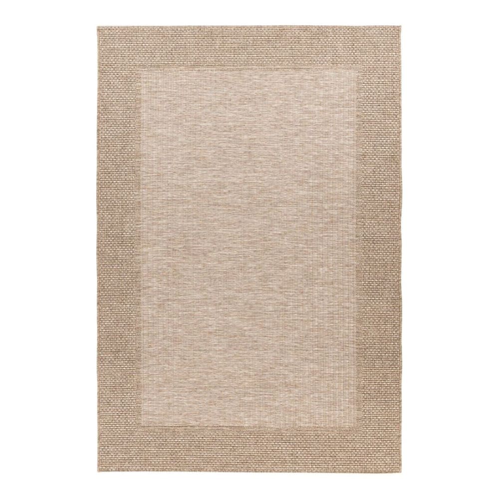 Tapis  contemporaine en polypropylène taupe 120x170