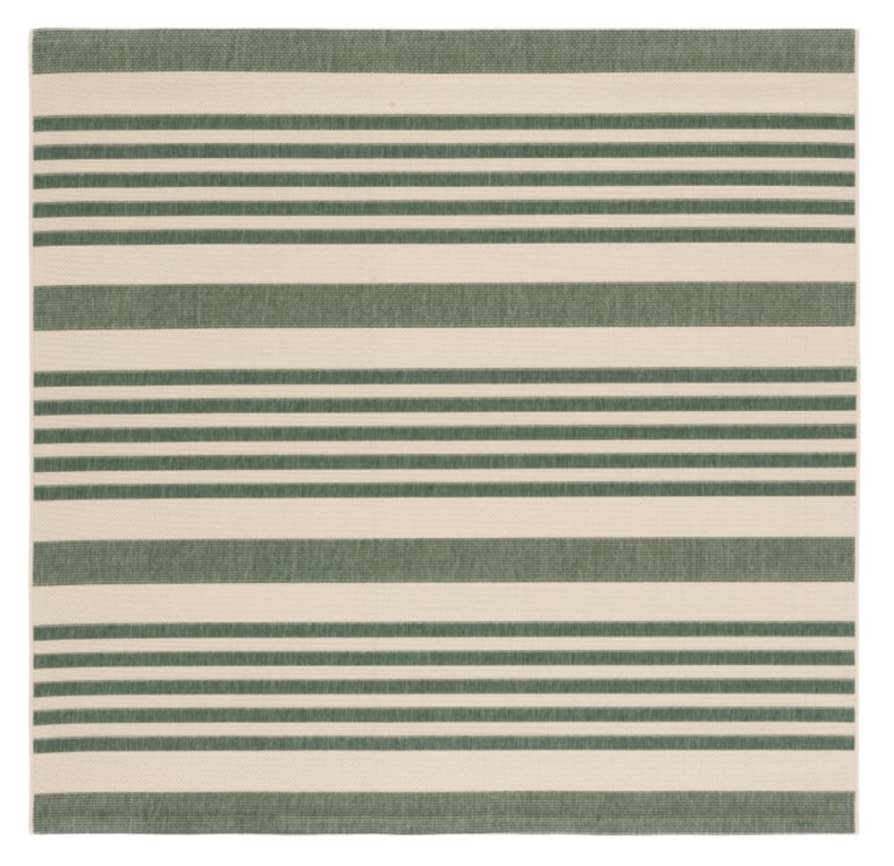 Tapis polypropylène noir/neutre 122 x 122 cm