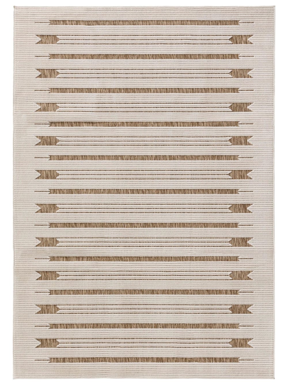 Tapis d'extérieur & intérieur crème/beige 120x170