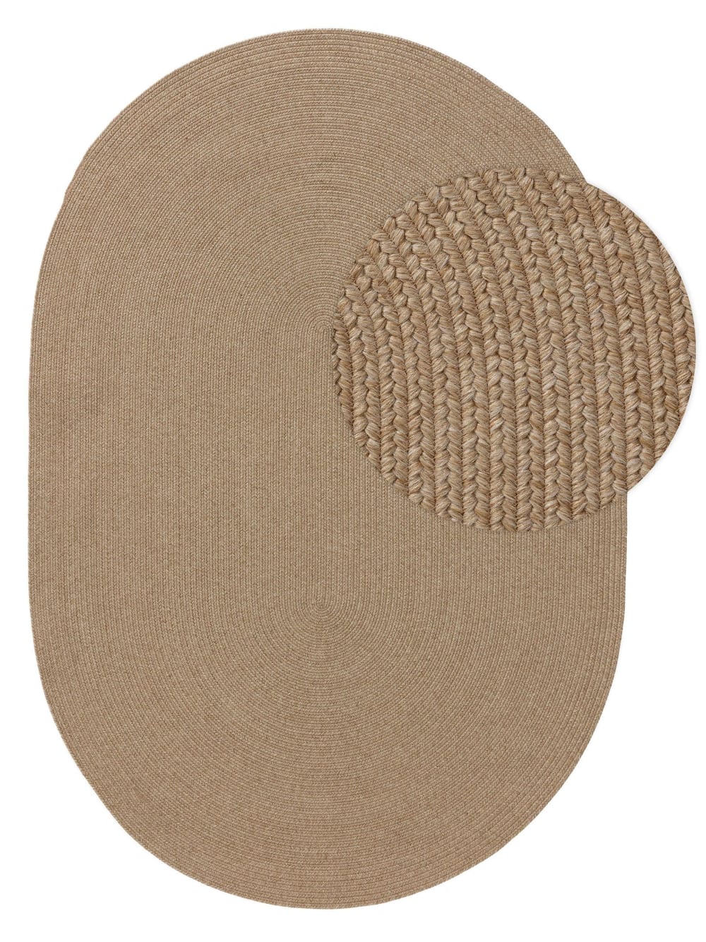 Tapis d'extérieur & intérieur beige 120x170