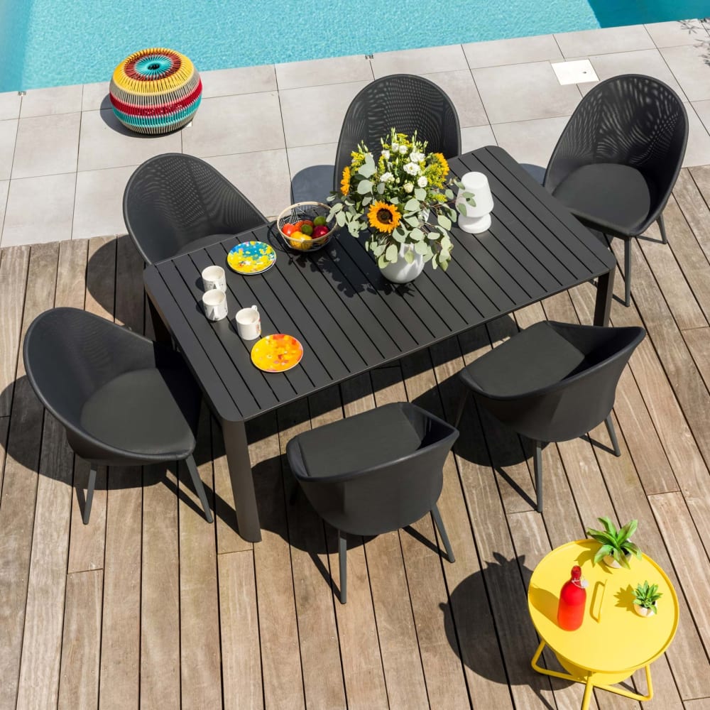 Table rectangulaire extensible - personnes aluminium