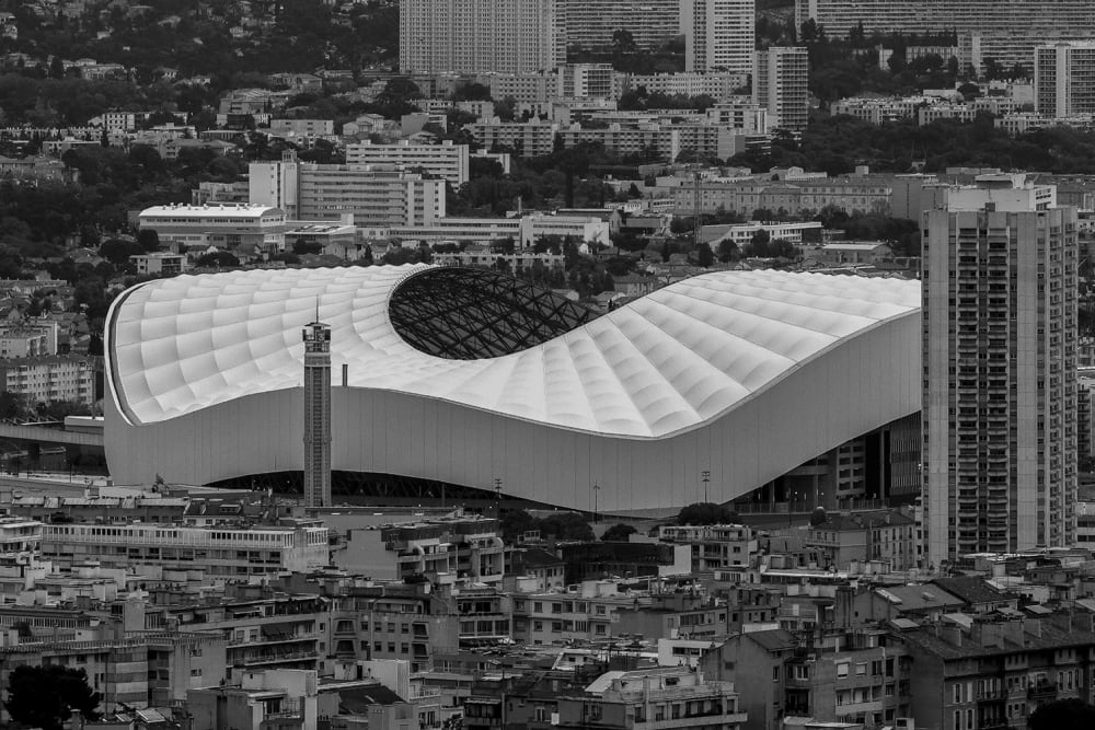 Tableau Tableau photo vélodrome impression sur aluminium 120x80 cm