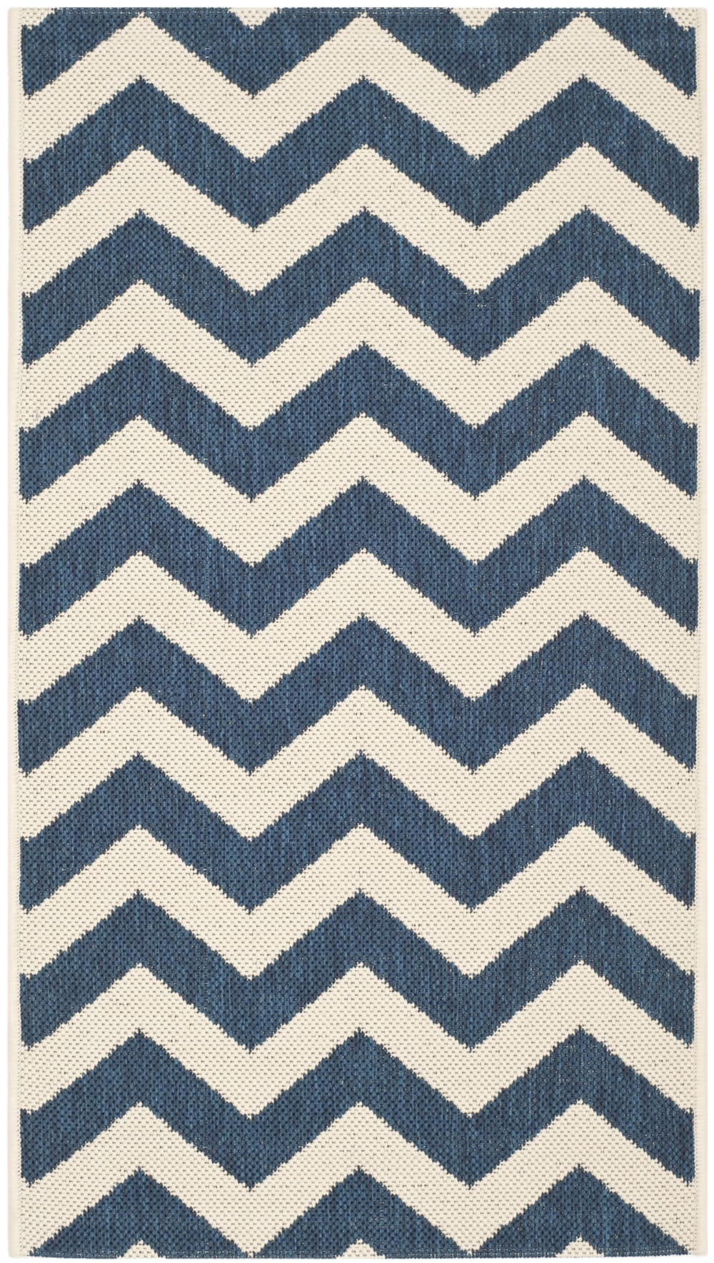 Tapis bleu marine/neutre 122 x 170 cm