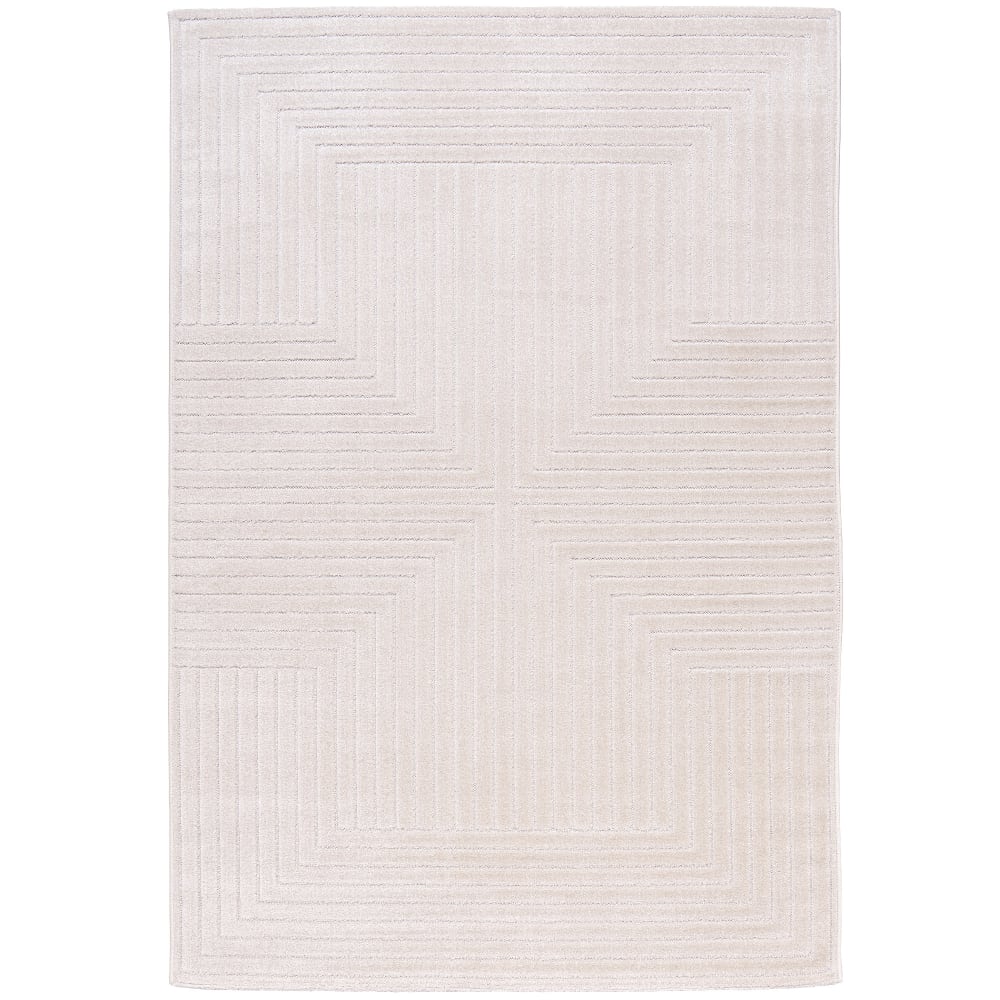 Tapis moderne pour intérieur et extérieur beige 120x170 cm