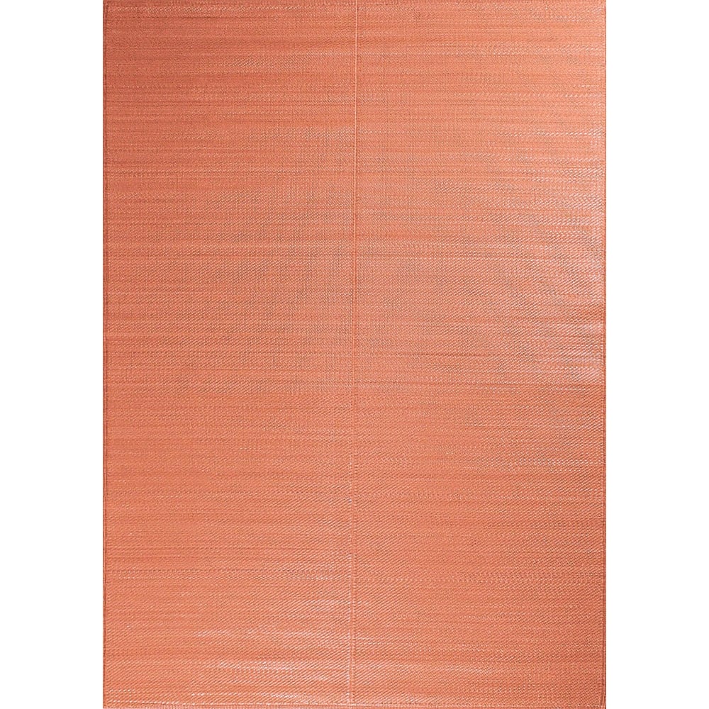 Tapis d'extérieur motif uni corail 120 X 160 cm