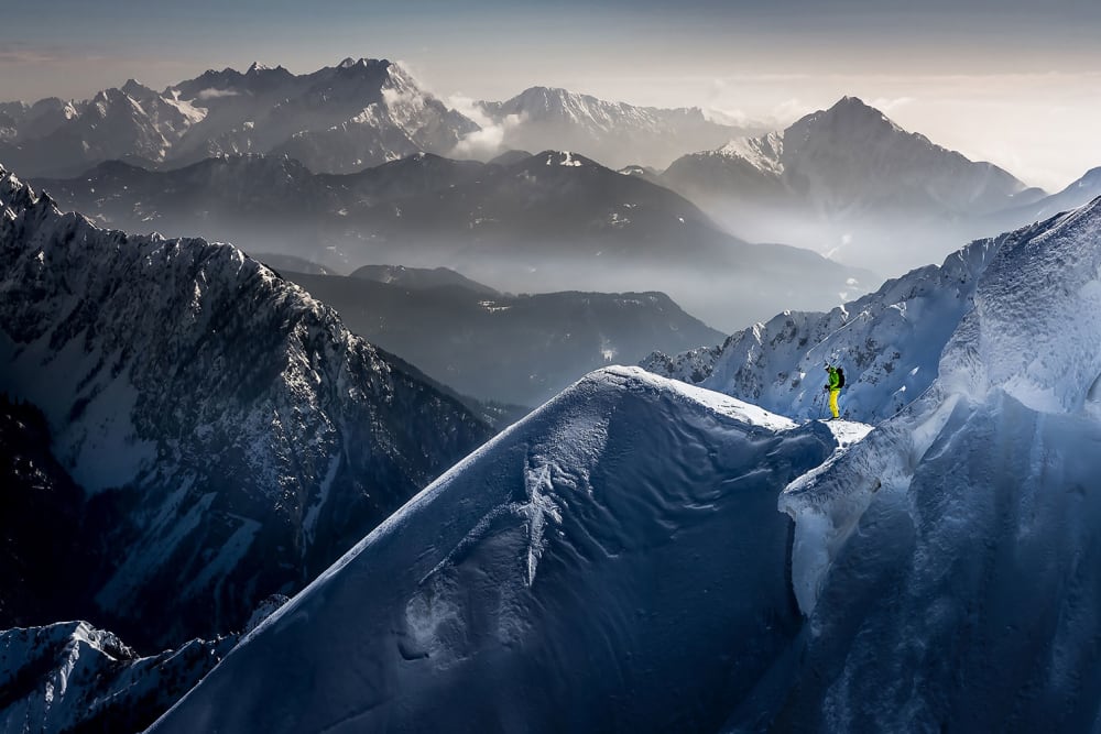 Tableau concentration sur les cîmes Tableau plexiglas 120x80 cm