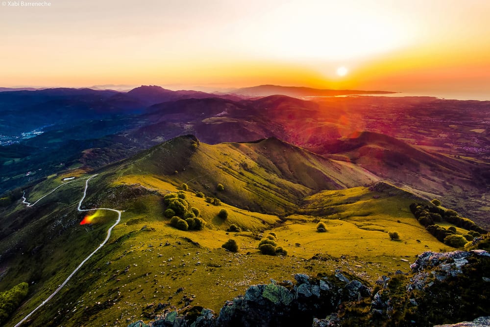 Tableau la rhune impression sur verre acrylique 120x80 cm