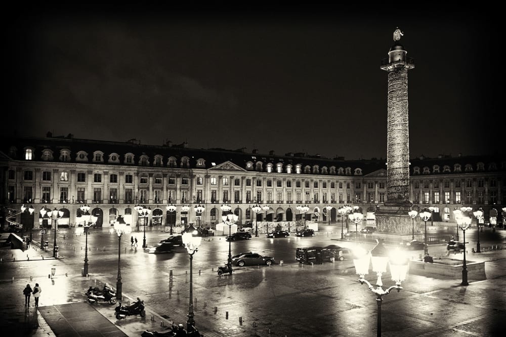 Tableau paris place vendôme toile imprimée 120x80 cm