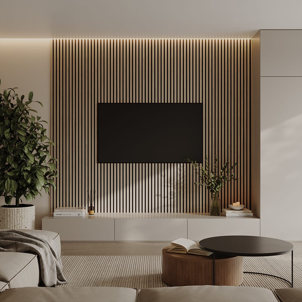 Akustikpaneel 8 Stück Braun 120x40cm - Maisons Du Monde