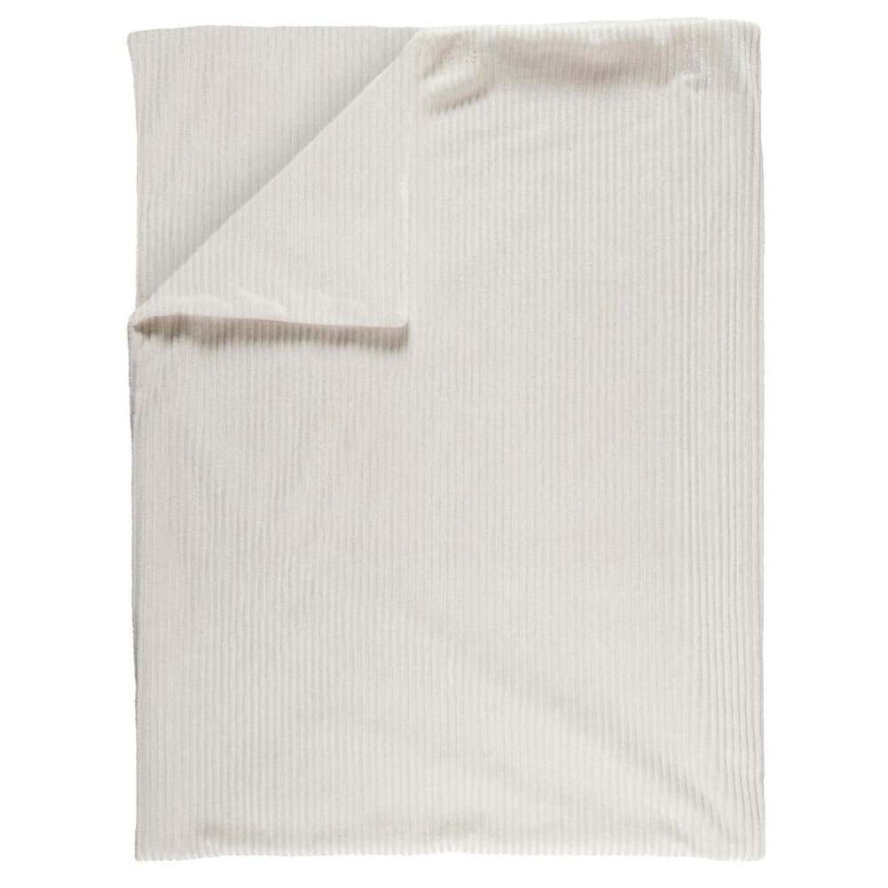 Plaid  120x150cm côtelée flanelle, confort cosy et style intemporel
