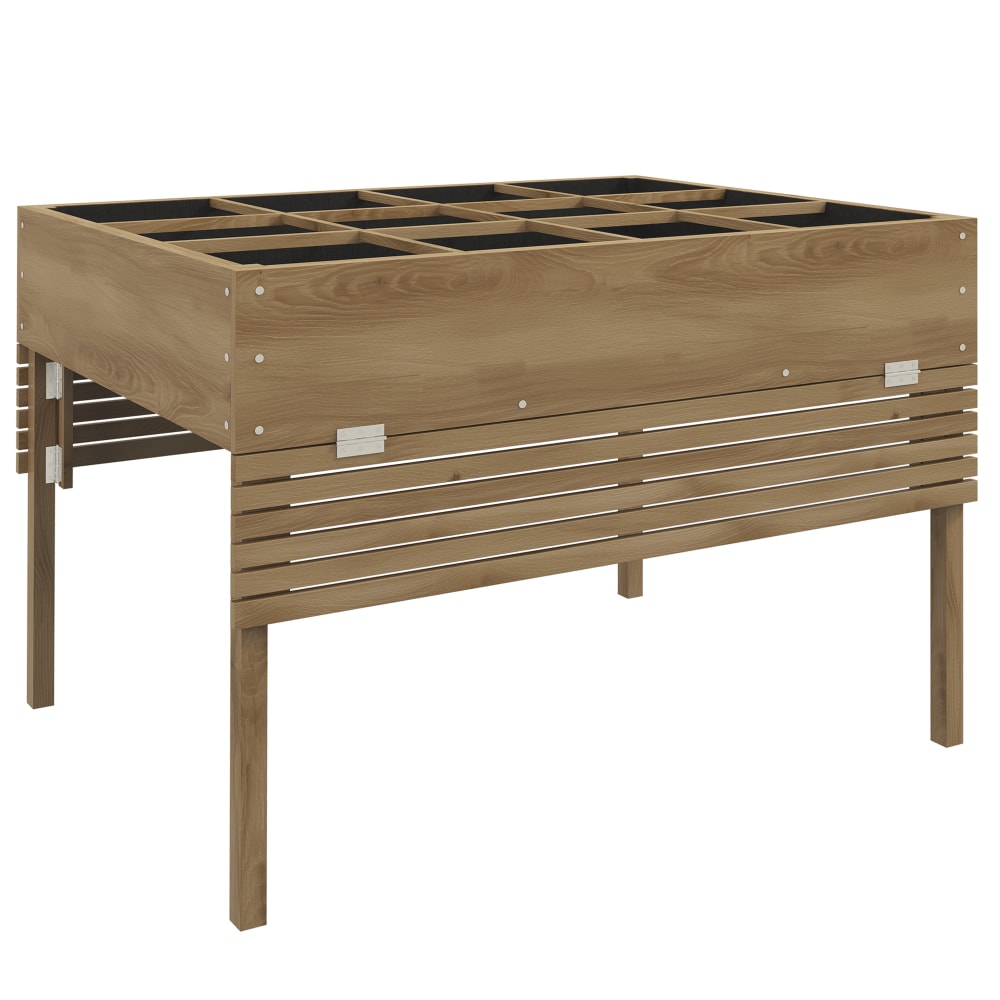 Jardinière rectangulaire 12 compartiments tissu non-tissé