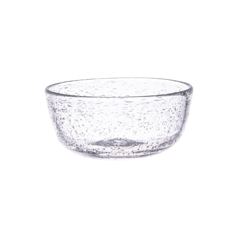 Lot de 6 coupelles bullées transparentes 12 cm