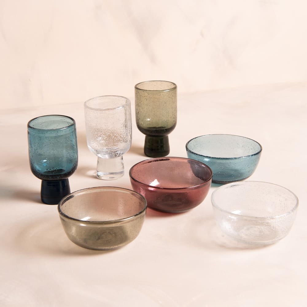 Lot de 6 coupelles   transparent 12 cm  transparent / cristal en verre - Maisons du Monde