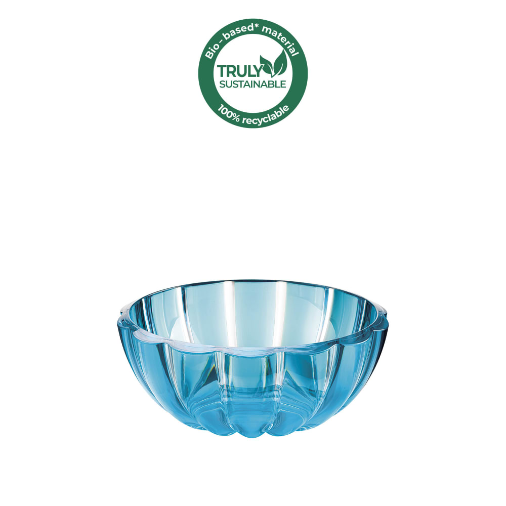 Lot de 6 coupelles en acrylique bleu et transparent 12 cm Lot de 6 coupelles en acrylique bleu et transparent 12 cm