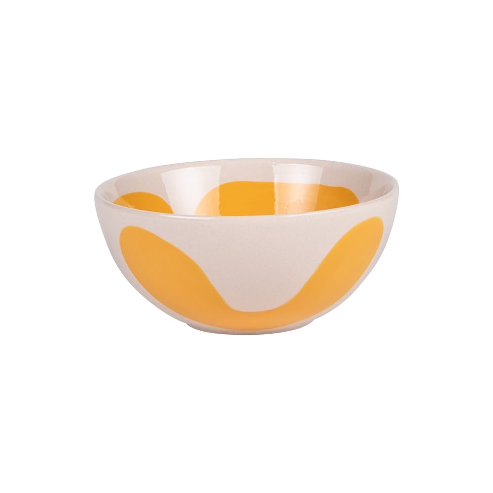 Lot de 6 coupelle    12 cm  jaunes en grès