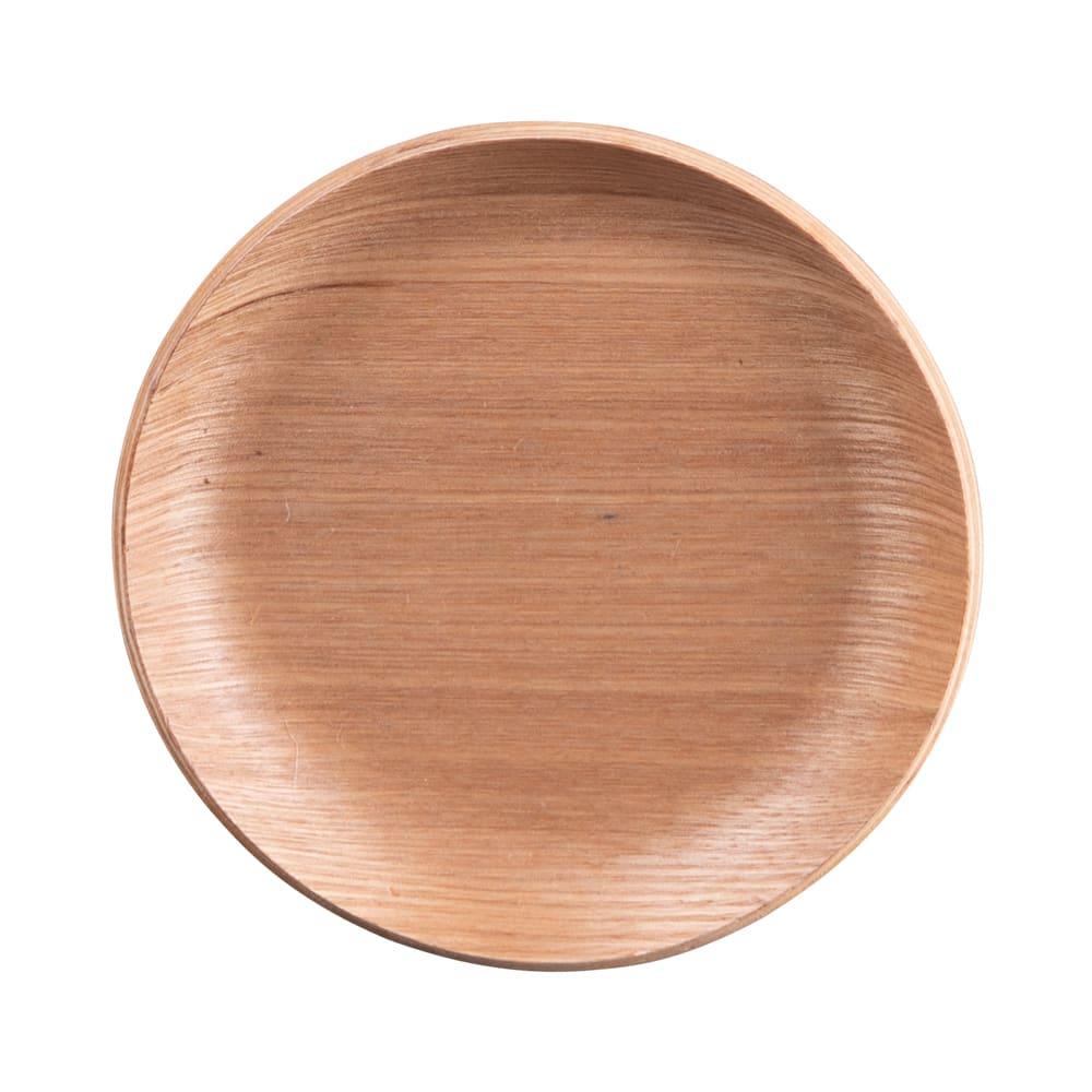 Set de 6 dessous de verre bois   12 cm marrons