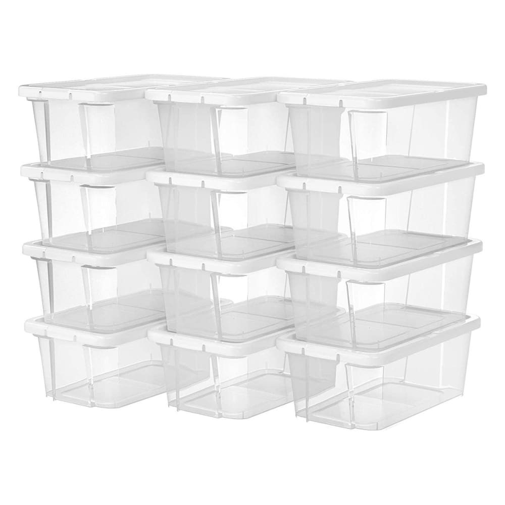 Lot de 12 boîtes à - couvercle