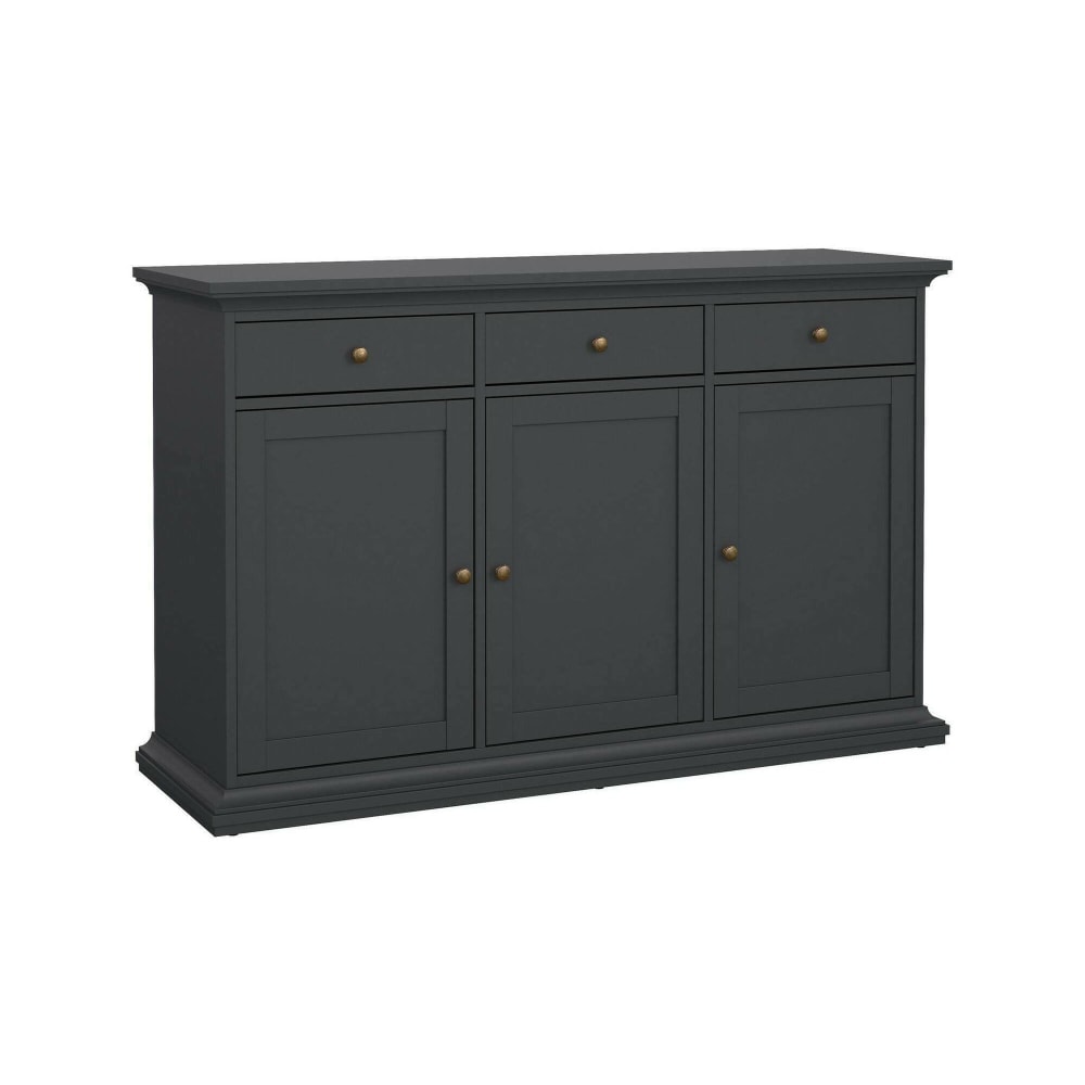 Buffet Bois Nobilé Gris 143,7x46,1x91,66h cm