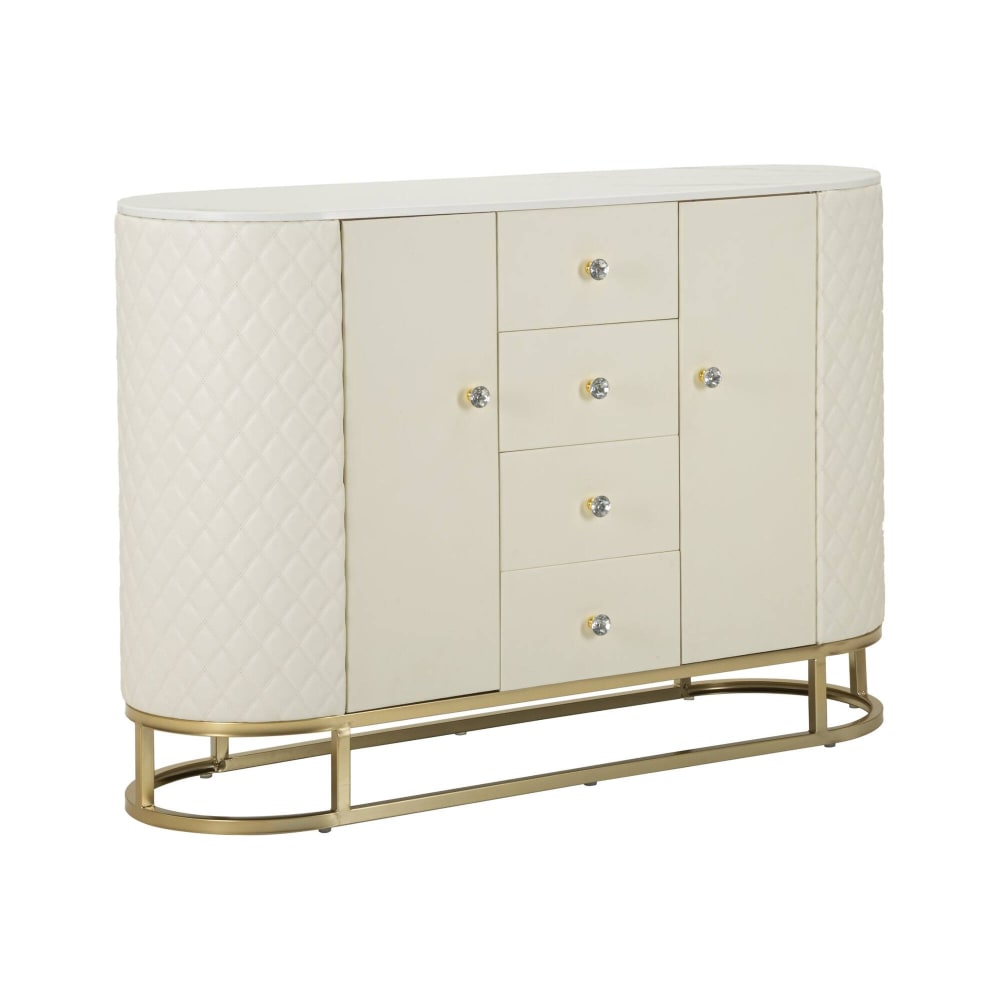 Buffet en bois blanc 120x40x85h cm