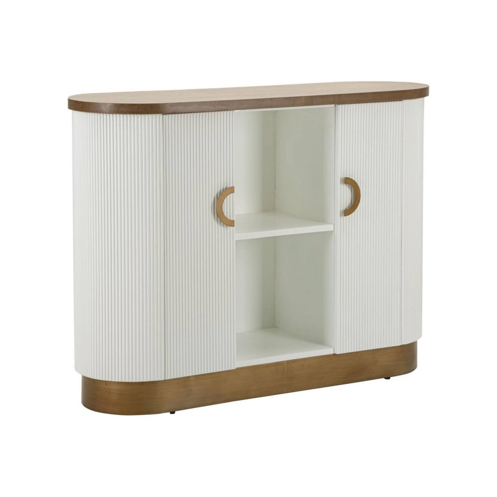Buffet en bois blanc 121x41x90h cm