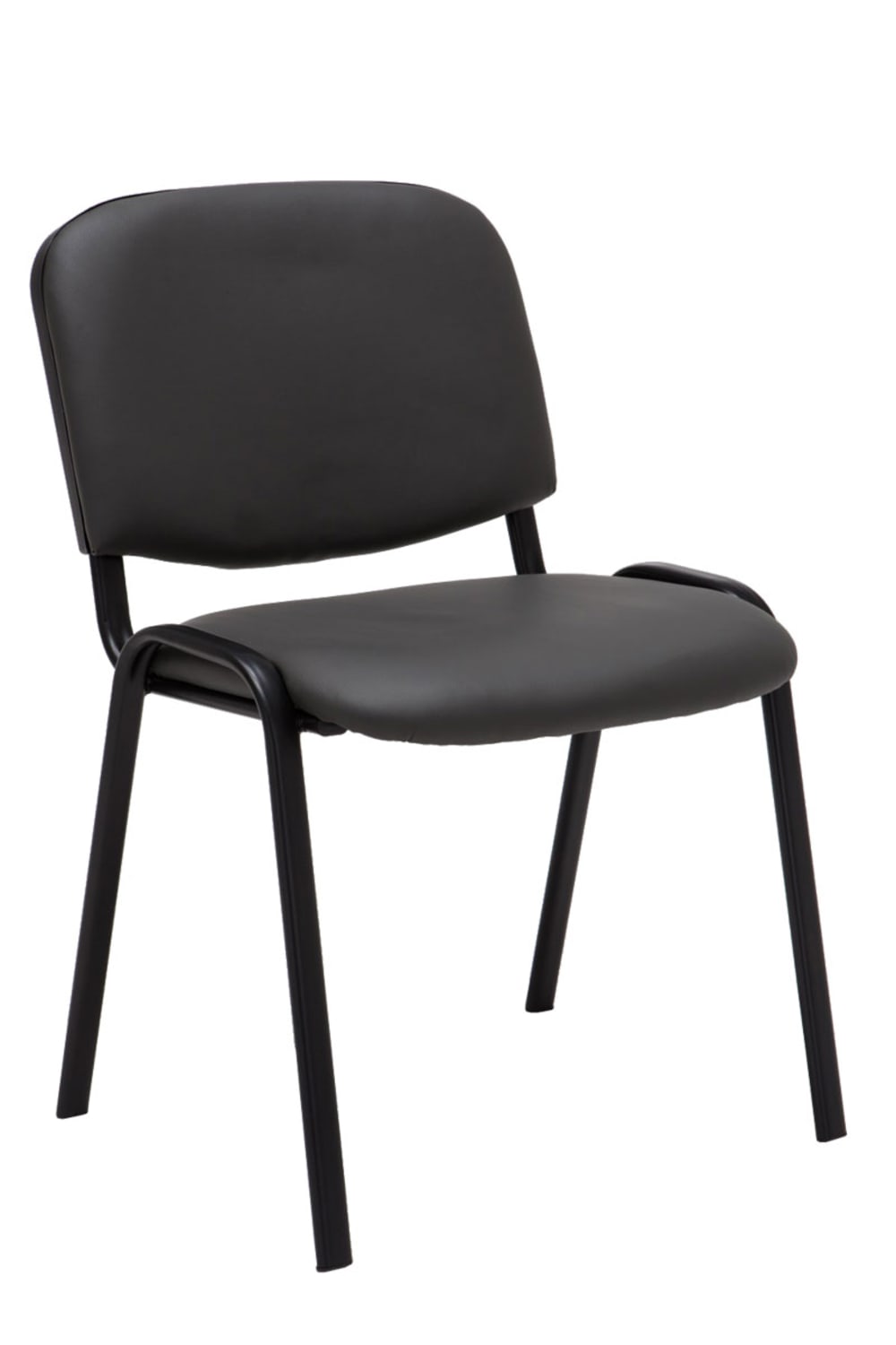 Lot de 12 chaises de visiteurs en similicuir Gris